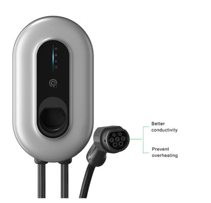 Chargeur pour la maison EVSE CCS de type 2 monté sur un poteau