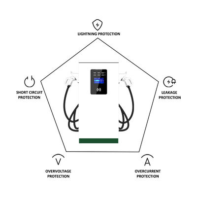 Chargeur portable de voiture électrique à courant continu de 300V à 750V 22kw pour la maison